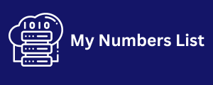 My Numbers List
