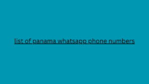 list of panama whatsapp phone numbers 